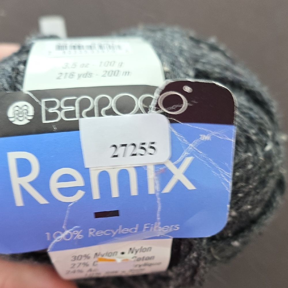 Berroco Remix Yarn - Black and Gray